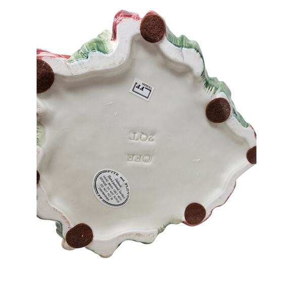 Vintage Fitz Floyd 1989 Ceramic Christmas Tree Elf Pitcher Kitsch Holiday - Picture 2 of 7